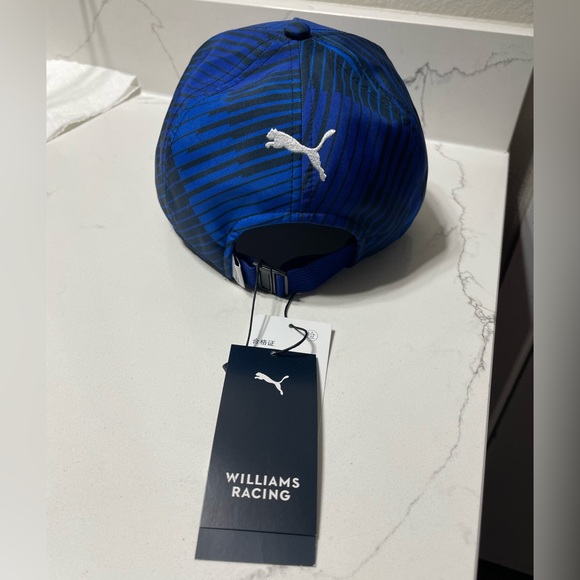 Atlassian Williams F1 Racing Blue and Black Adjustable Puma Hat - Picture 3 of 4
